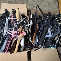 【3/16まで限定無料】無料で差し上げます。ハンガーラックと大量ハンガーの画像