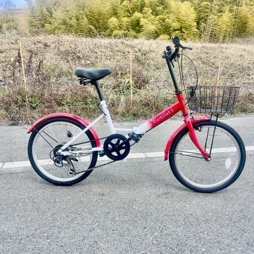 美品❣La Feriartシマノ6段変速20インチ折りたたみ自転車 (価格