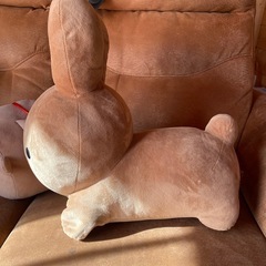 茶色いミッフィーのぬいぐるみの画像