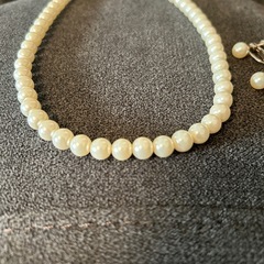 美品　貝パールネックレス　イヤリングセットの画像