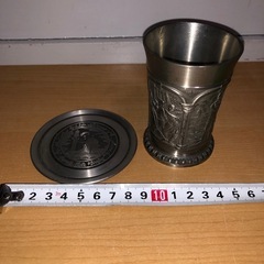 GYP0309 TUMASEK PEWTER グラス　飾り皿　コ...