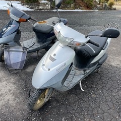 一時停止　
バイク　2スト　スクーター50cc　レッツ2  ２台...