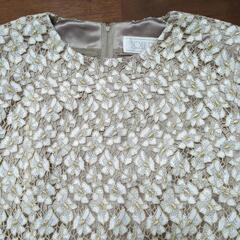 花柄レース　ワンピース　9号の画像