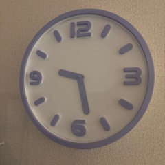 壁掛け時計　韓国風　
紫　　