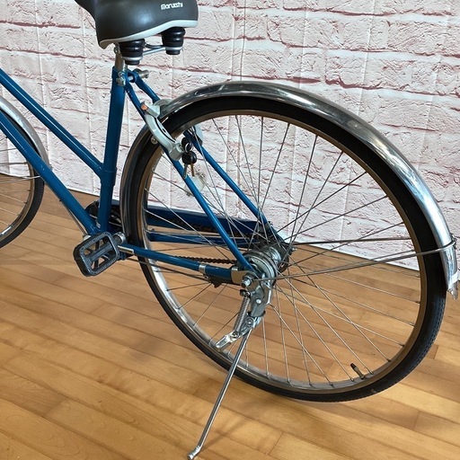【完売御礼】【大人用】整備済中古自転車 ブリヂストン 27型ノルコグS型 水色 <自転車のオオムラ 静岡店>