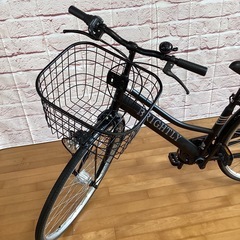 【完売御礼】【大人用】整備済 美品 サカモトテクノ 27型 中古自転車 シティ軽快車 黒色 <自転車のオオムラ 静岡店>の画像