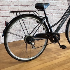 【完売御礼】【大人用】整備済 美品 サカモトテクノ 27型 中古自転車 シティ軽快車 黒色 <自転車のオオムラ 静岡店>の画像