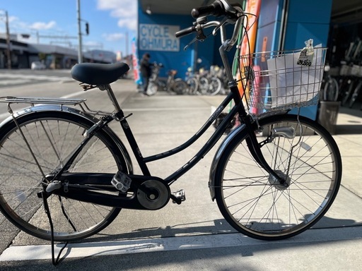 【完売御礼】【大人用】整備済中古自転車 サイモト 26型DIORA 黒色 <自転車のオオムラ 静岡店>