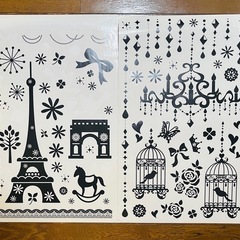 ウォールシール 新品！ ＋オマケ2枚！壁に貼る大きいシール 壁紙の画像