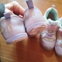 17.5 18.0 女の子　スニーカー　靴の画像
