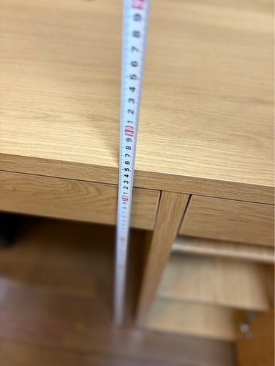 机　来週末までの掲載　デスク　ブラウン　ウッド　ドリンクホルダー