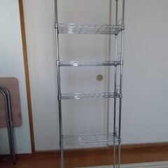 アイリスオーヤマ ラック　キャスター付き 　幅15×奥行48×高...