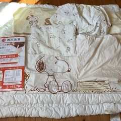 スヌーピーのベビー布団セット