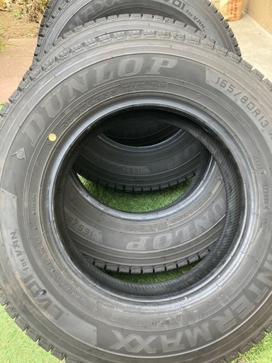 ほぼ新品　165/80R13 ダンロップ　冬タイヤ