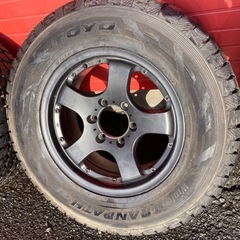 17x7.5J アルミホイール　スタットレス265/65/R17 4本セットの画像
