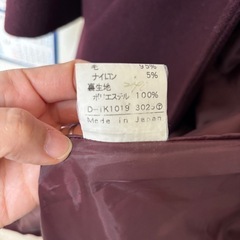 コート　えんじ色　レディース　OZOC
の画像