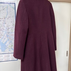 コート　えんじ色　レディース　OZOC
の画像