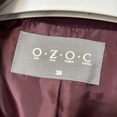 コート　えんじ色　レディース　OZOC
の画像