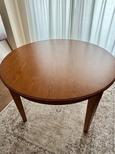 ダイニングテーブル　丸テーブル　4人がけ ヴィンテージ風