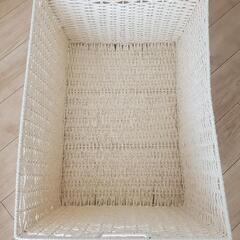 手編み風ペーパーバスケット2個の画像