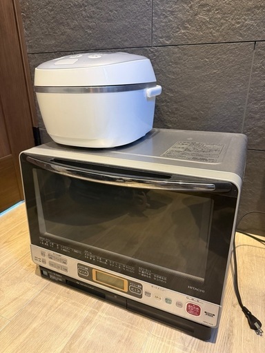 電子レンジ、炊飯器
