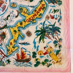 ビンテージ　スカーフ　額縁セット Okinawa USAの画像