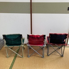 キャプテンスタッグコンパクトチェア(ミニ)３つセットの画像
