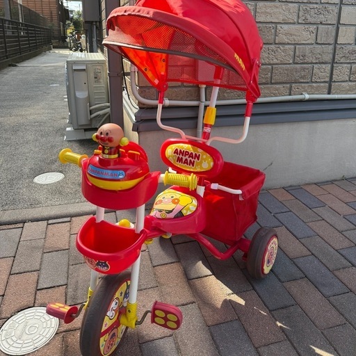 ブザー・日除け付き「アンパンマン三輪車 SP/デラックス」 (IGR