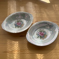 ビンテージ　オーロラ加工　お皿