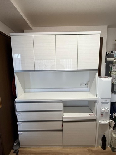 【ニトリ】大型システム食器棚（白）