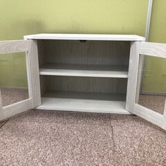 【商談中】食器棚　木目調白　移動棚１枚　の画像