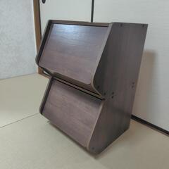 決まりました│扉付きスタッキング収納 2個セット アイリスオーヤマ 