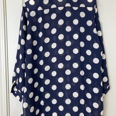 お値下げ☆シースルー水玉ロングシャツの画像