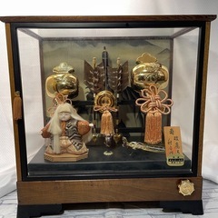 【寿 破魔弓 秋月作】特選 美術工芸 特製オルゴール付きの置物