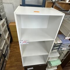 【リサイクルショップどりーむ鹿大前店】No.1075　カラーボックス　収納棚　棚　白色　便利品　処分特価の画像