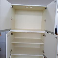 特別値下げ！★ジモティ割あり★ パモウナ 収納棚 白 H229×D44×W79.5 クリーニング済み OJ8367の画像