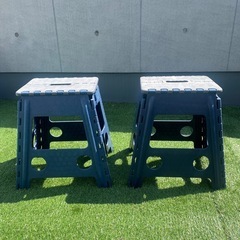折りたたみ　アウトドア　台・椅子　×2個セット