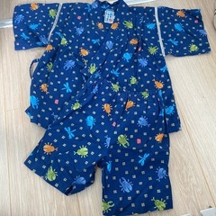 日本製　新品に近いmikihouseキッズ浴衣100cmの画像