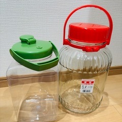 長期保存果実種ビン、プラスチックのケースセット
