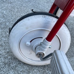 【商談中】無印良品　三輪車【赤】　カゴ付き【白】の画像