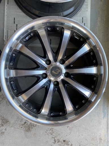 【値段交渉可能】BYRON バイロン18インチ× 7.5J +55 PCD114.3 5穴　社外ホイール4本セット　クラウン カムリ 