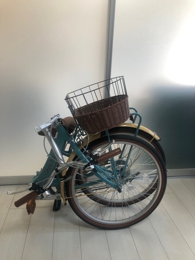 【未使用】24インチ折りたたみ自転車（雨よけカバー付き） 