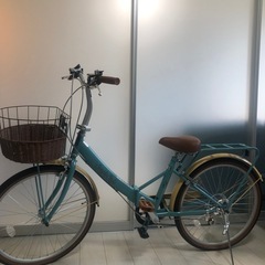 【未使用】24インチ折りたたみ自転車（雨よけカバー付き） 
