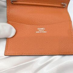 【HERMES】バイカラー アジェンダＰＭ 刻印□Ｆ 手帳カバー☆ＡＢ品☆質屋 ユニオン本通店 エルメスの画像