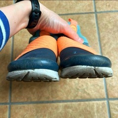 NIKE ナイキ　プレスト　エクストリーム　オレンジ×ブルー系　20㎝　キッズの画像