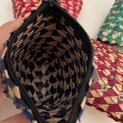 バリ島購入　ビーズ　小物入れ　5個セットの画像