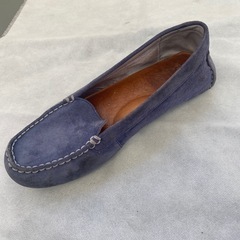 UGG ブルー　スエード モカシン ローファーの画像
