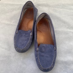 UGG ブルー　スエード モカシン ローファー
