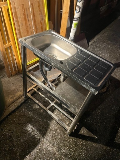 作業台付一層シンク