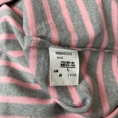 未使用　ベルメゾン　ボーダーTシャツ　サイズlの画像